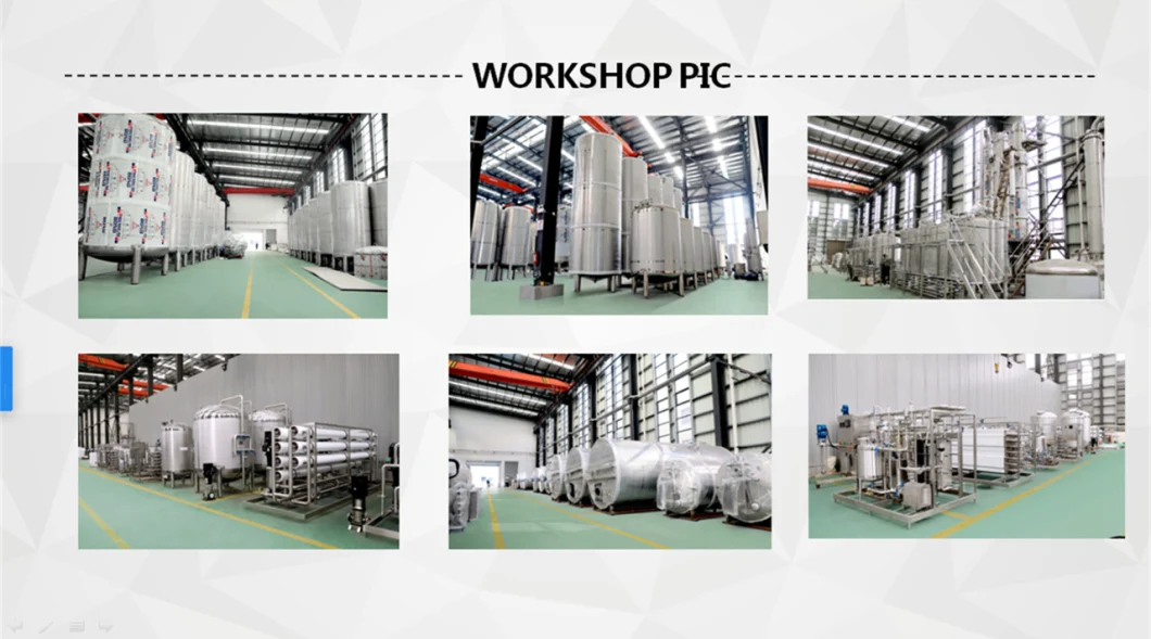 2000L/H RO Water Treatment System for Food Processing Use Water
