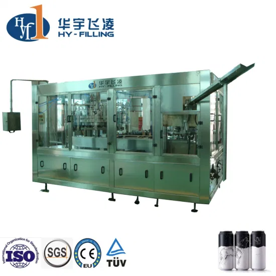 Can Liquid Drink Production Line Energy Carbonated Drinks Sparking Water Filling Machine