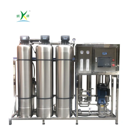 PLC 1000L/H RO Water Treatment System SUS Industrial Drinking Water Filter Machine Reverse Osmosis Purification Purifier Plant