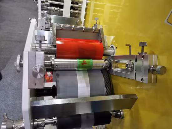 Jingda 2+1 Colors Flexo Fabric Care Label Printing Machine for Polyester Satin Ribbon, Nylon Taffeta, Cotton Tape, Cloth Label and Sugar Packing Paper Jr