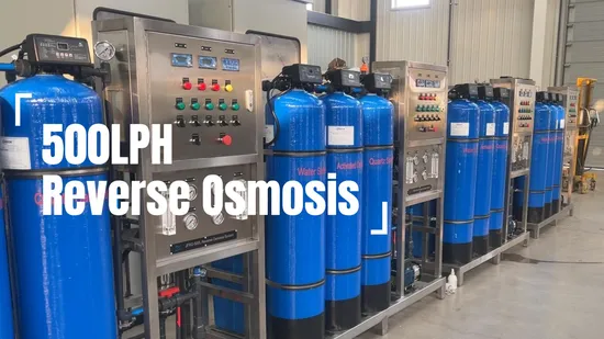 500lph Water Filter Machine Water Purification System RO Water Treatment Reverse Osmosis System for Commercial Use