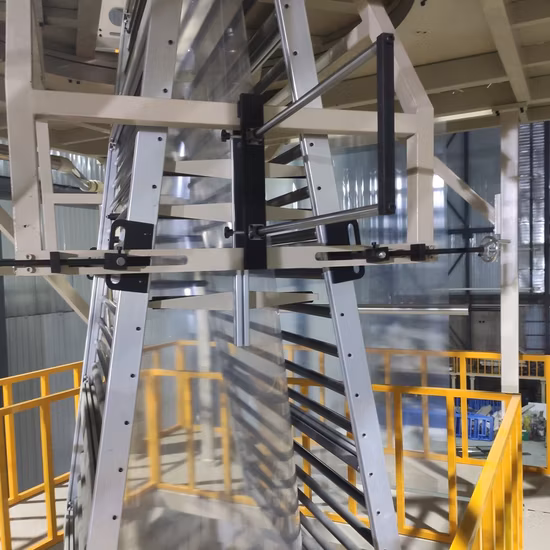 Low Waste Material High Output Fully Automatic ABC (IBC) Three Layers Film Blowing Machine